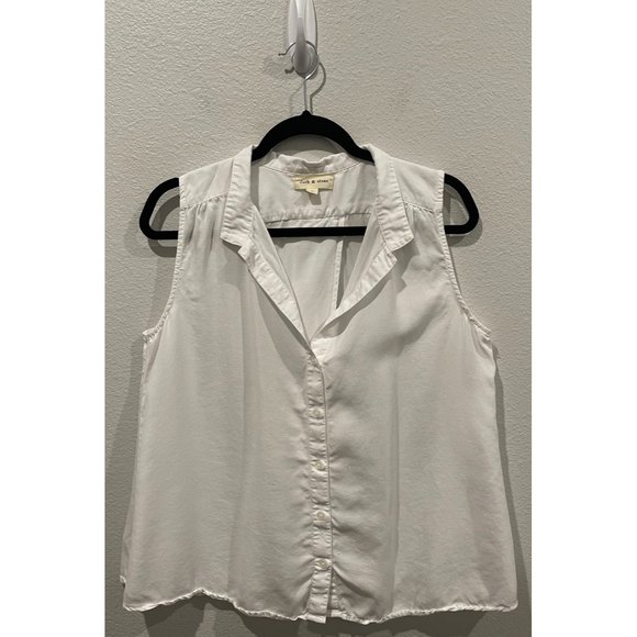 CLOTH AND STONE White Sleeveless Top - Picture 1 of 6